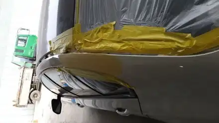 파주 공업사 bmw 528i 뒤휀다 c 필러 찍힘 판금 도장도색 / 경기 파주 시공 사진