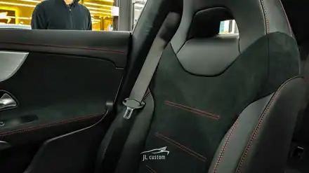 대전 벤츠 CLA 250 AMG 레드 컬러 안전벨트 교체! / 대전 서구, 세종, 청주, 천안 시공 사진
