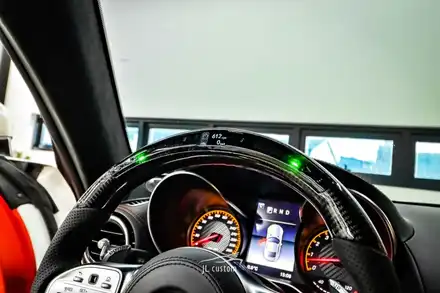 벤츠 AMG GT 퍼포먼스 핸들은 LED 카본 핸들로 완성! / 대전 서구, 세종, 청주, 천안 시공 사진