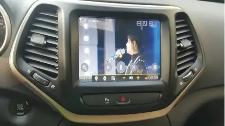 전주수입차네비게이션 2016 체로키,그랜드 체로키 내비게이션 매립 / 전주 덕진동 시공 사진