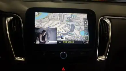 올뉴말리부 네비게이션 아이머큐리 CSS3+ 양방향 미리링 내비게이션매립 / 전주 덕진동 시공 사진