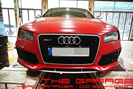 아우디 RS7 프론트 범퍼 RS7 바디킷 전기형 범퍼 후기형범퍼 개조 작업 / 대전 유성, 세종, 논산 시공 사진