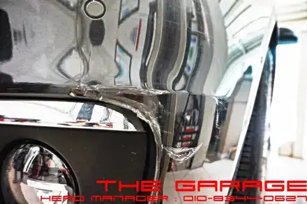 BMW 5GT 보험사고수리 프론트 범퍼 M패키지 바디킷 장착 인스톨 / 대전 유성, 세종, 논산 시공 사진