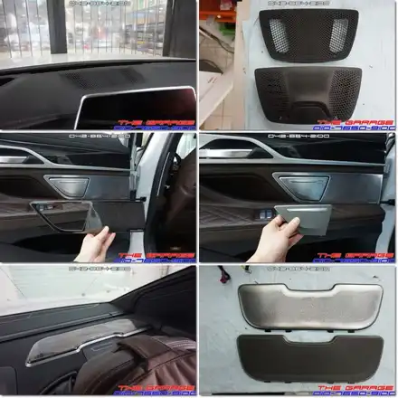 G12 BMW 7시리즈 바우어앤웰킨스 ST 회오리 스피커커버 작업 / 대전 유성, 세종, 논산 시공 사진