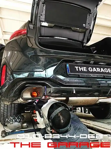 < BMW X4 액티브사운드 장착작업 > 액티브사운드 전자배기 가변배기 하이앤드7.0 가상배기 사운드부스터 커스텀배기 볼라배기 아이젠만배기 / 대전 유성 화암동 시공 사진