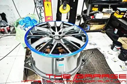 대전세종수입차휠 대전bbs 대전bmw휠 대전벤츠휠 대전아우디휠 - 마세라티 티타노 21인치 휠교환작업 인스톨 / 대전 유성 화암동 시공 사진