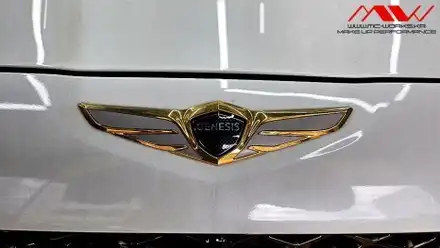 G70 페이스리프트 카본수전사+크롬죽이기+레드벨트교환 / 안산 단원구 시공 사진