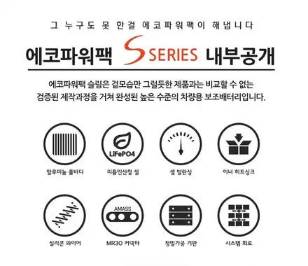 안전한 보조배터리 에코파워팩 S8 고효율 급속충전 50시간 사용 ! ! / 순천, 여수, 광양 시공 사진