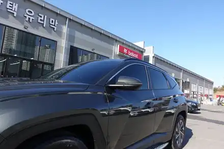 투싼 하이브리드 신차썬팅 루마 비잔티 파인드라이브GX3000+커넥티드 만도 파워팩 보조배터리 / 순천, 여수, 광양 시공 사진