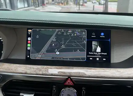 제네시스 EQ900에서도 이젠 가능한 카플레이와 안드로이드오토 장착 완료! / 전북 전주, 광주, 김제 시공 사진