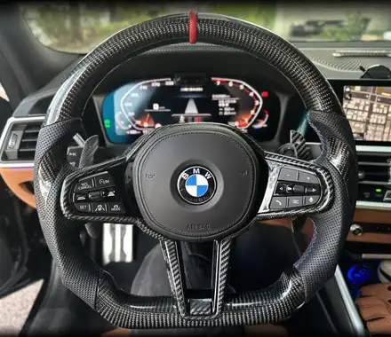 BMW 최고의 펀카! M340i 신형 M 리얼카본 핸들 그리고 마그네틱 패들쉬프트 개조 / 전북 전주, 광주, 김제 시공 사진