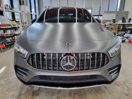 광주 랩핑 화끈한 막내의 더 화끈한 변신, 벤츠 AMG A35 전체 랩핑 / 광주 광산구 시공 사진