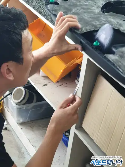 울산 팰리세이드 도어 스팟 램프 시공 by 사운드매니아 / 울산 진장동 시공 사진