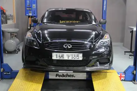 인피니티 G37 쿠페 GTR 스타일 라이트 교체 그리고 카본프런트립 장착까지.. (라이트 바꾸고 PPF도 해드렸어요~) / 부산, 기장, 양산 시공 사진