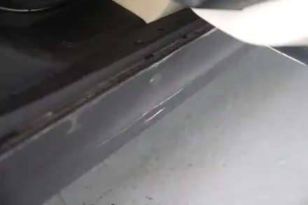 BMW 미니 5도어 조수석 후도어 패널 교환 작업 (판금도색 작업의뢰도 가능하세요~) / 부산, 기장, 양산 시공 사진