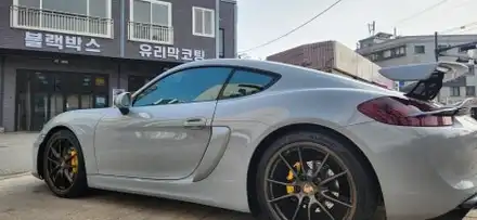 평택 포르쉐 카이맨 썬팅 재시공 애니가드[COCO-9] 시공후기 / 경기 평택 시공 사진