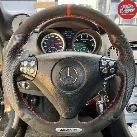 [올인게러지] 벤츠 r171 slk55amg 신형AMG카본핸들 교체 작업 ,벤츠인기많은튜닝 / 서울 용산 중구 시공 사진