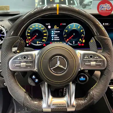 [올인게러지] 벤츠 GT63 AMG / 카본AMG핸들 교체 작업 / 어질리티핸들 / 벤츠핸들 / 서울 용산 중구 시공 사진