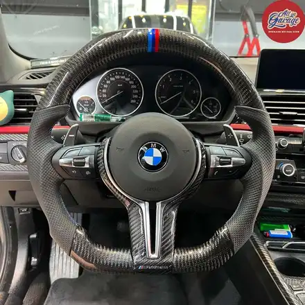 BMW F36 420D M카본핸들 교체 드레스업 BMW튜닝 / 서울 용산 중구 시공 사진