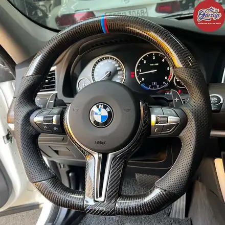 BMW F07 5GT M카본 커스텀핸들 교체 후기형 M5개조 드레스업 실내튜닝 / 서울 용산 중구 시공 사진