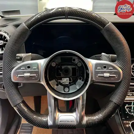 벤츠C257 CLS450 / 신형벤츠AMG핸들 교체시공 (AMG열선핸들) / 서울 용산 중구 시공 사진