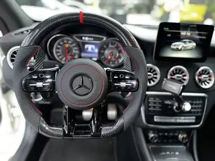 [올인게러지] 벤츠 A45AMG 신형 올블랙 AMG카본핸들 레드라인 포인트 튜닝 완성! / 서울 용산 도원동 시공 사진
