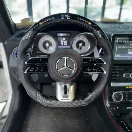 [올인게러지] 벤츠 SLK200 2012년식 최신형 카본잠자리핸들 + LED퍼포먼스 완벽 업그레이드! / 서울 용산 도원동 시공 사진