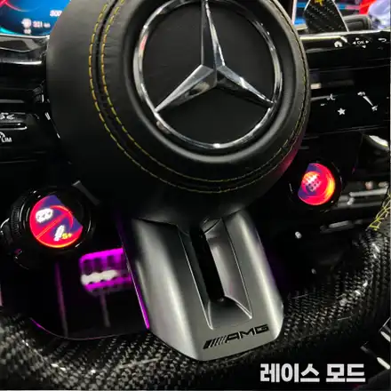 벤츠 CLA45SAMG 2021 벤츠LED카본D컷 잠자리핸들 교체시공 (OLED어질리티셀렉트,카본패들쉬프트) / 서울 용산 중구 시공 사진