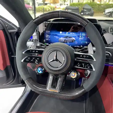 [올인게러지] 벤츠 W223 S63AMG 에디션 정품 카본잠자리핸들 교체시공했습니다 / 서울 용산 도원동 시공 사진