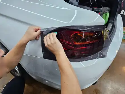 BMW 420i 일산 고양 고양시 식사동 원흥 도래울 원당 지축 그란쿠페 라이트필름+측면 열차단 틴팅 재시공+도어캐치 4개 사틴블랙 랩핑 / 고양 삼송, 일산 시공 사진