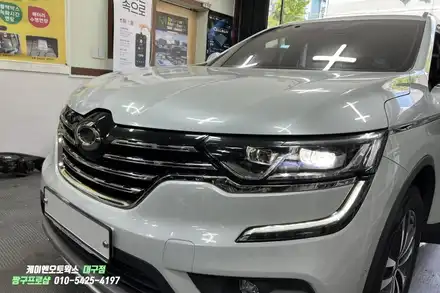 QM6 자동차 중고 퓨어비젼 헤드램프 / 순정 LED 전조등 장착 튜닝 / 대구 북구, 구미, 경산 시공 사진