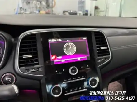 대구 SM6 7인치 S-Link 블랙아웃 현상 ➡️ 개선품 라디오 교환 및 카플레이 활성화 작업 / 대구 북구 노원동 시공 사진