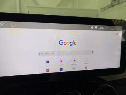 벤츠 GLC - 넓은 디스플레이에 터치 가능한 스크린 안드로이드 내비게이션. / 인천 서구 시공 사진