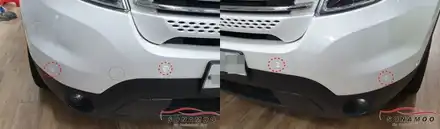 포드 익스플로러 전방 물체를 감지하여 운전자에 경고를 주는 전방 센서 장착 / 인천, 부평, 부천 시공 사진
