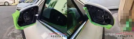 벤츠 EQA 사각지대 해소를 위한 옵틱글래스 광각미러 장착 / 인천, 부평, 부천 시공 사진