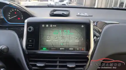 인천 푸조 208 안드로이드 M2C-200A 장착 / 인천, 부평, 부천 시공 사진