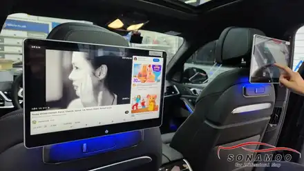 BMW X7 G07 아이들을 위한 후석 리어모니터 노바X13  설치 장착 / 인천, 부평, 부천 시공 사진