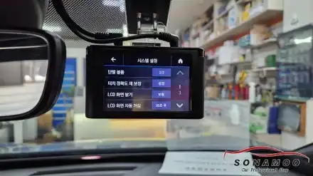 폭스바겐 id4 하이패스 와 아이나비 s1000 블랙박스 조합 / 인천, 부평, 부천 시공 사진
