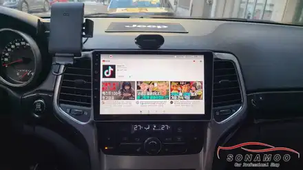 Jeep 그랜드 체로키 안드로이드 올인원장착 / 인천, 부평, 부천 시공 사진