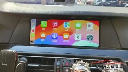bmw f10 순정모니터에서 안드로이드 오토 애플카플레이 사용하기 / 인천, 부평, 부천 시공 사진