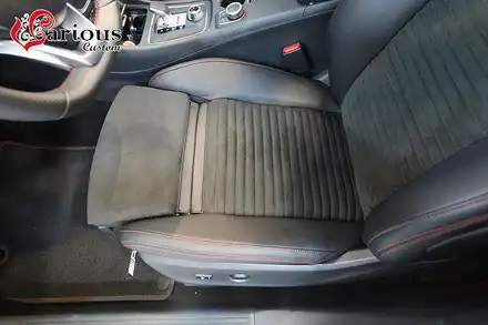 벤츠 A클래스 A45amg 알칸트라 시트에도 문제없는 통풍시트 / 김포 시공 사진