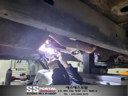 코란도스포츠 승차감 튜닝 오프엑스 서스펜션,빅풋스프링2인치+3인치적용,레트럴바,브레이크 호스연장,2번언더커버,다그3+,휠타이어교체,샤프트다운 작업 / 평택, 안성, 오산 시공 사진