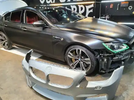 BMW M6 사틴블랙 전체랩핑 시공 화이트전체랩핑제거까지 / 서울 영등포 시공 사진