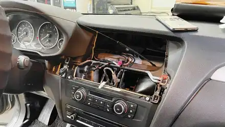 천안 BMW X3 안드로이드 올인원+후방카메라 장착 시공!! 천안 카블릿 설치?? 시공 사진