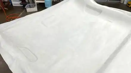 천안 에쿠스 천장 들뜸, 처짐 현상 스웨이드 천장 트리밍 작업으로 100% 완벽하게 시공 사진