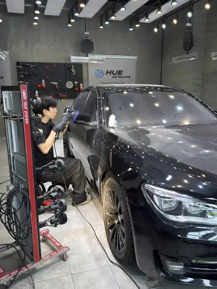 천안 광택 BMW 740D 유리막코팅 프리미엄 세차 작업 / 충남 천안 시공 사진