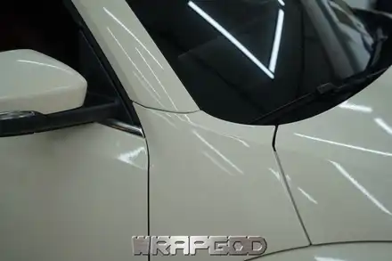폭스바겐 비틀 3M 2080 유광 아이보리 전체 랩핑 시공, 김포 검단 자동차 래핑 전문점 랩갓 WRAPGOD / 김포 양촌읍 시공 사진