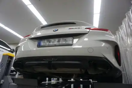 BMW Z4 M40i 배기음 튜닝하기 환상의 조합! 중통 엔드 보펜 모듈 작업기 / 서울 동작구 시공 사진