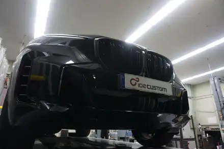 BMW X5 M60i 배기 튜닝 중통 모듈 작업으로 강력한 8기통 배기음 완성하였습니다. / 서울 동작구 시공 사진