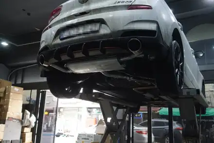 i30 N라인 배기 튜닝 팝콘 사운드를 입히는 벨로스터 N 순정 가변 머플러 이식 / 서울 동작 시공 사진
